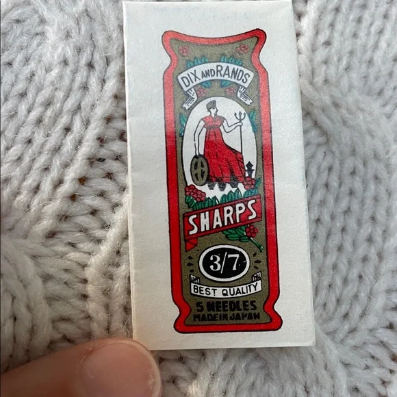 23 packs Vtg Sewing needles Dix And Rands Best Quality Sharps 3/7-115 total 5/pk - Picture 2 of 9
